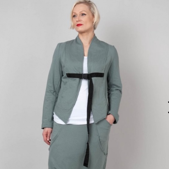 Studio B3 knit grey/green lagenlook jacket EU 44/46 - Picture 1 of 9